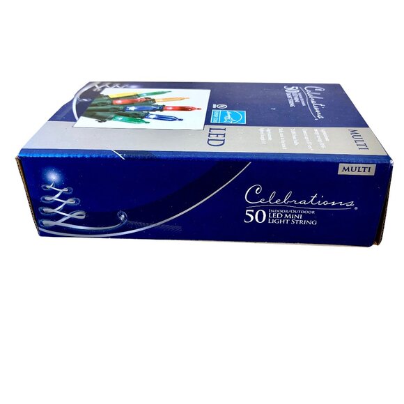 Celebrations LED 50 Multi Color Mini Lights 14 ft length Ace Hardware Box - Picture 6 of 8